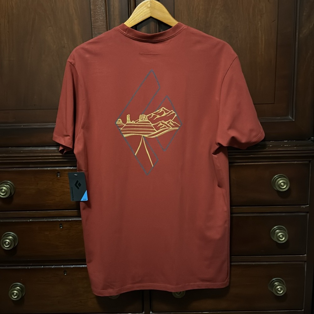 Men's Large Rust T-Shirt - Picture 2 of 3